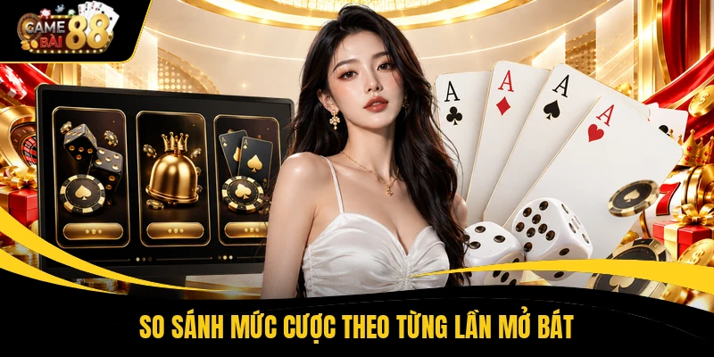 So sánh mức cược theo từng lần mở bát