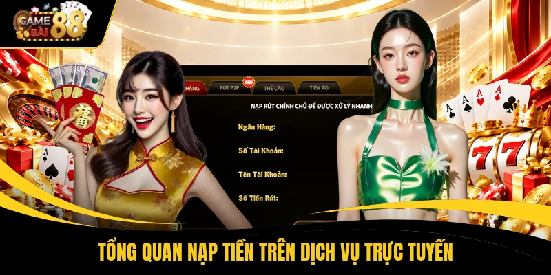 Tổng quan nạp tiền trên dịch vụ trực tuyến